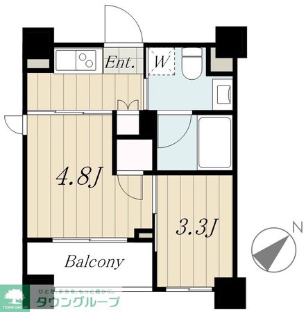 XEBEC北新宿(ジーベックキタシンジュク)の物件間取画像